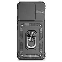 Rugged Phone Case With 360-Degree Rotating Kickstand, Compatible With Iphone 16 Pro Max, Redmi Note 11/12/13 Pro+, Pixel 9 Pro, Apple 11/12/13/14/15 Pro Max, A14/A24/34/35/54/55, S23/24, S22 U, OPPO, VIVO, Waterproof Shockproof Anti-Fall Scratch Resistant - Black + Screen Protector - View 4