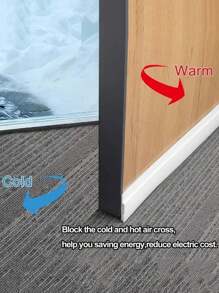 1 Meter Door Bottom Sealing Strip, Wooden Door Sound Insulation Strip, Anti-Theft Door Room Door Wind Strip, Door Seam Sticker Strip, Door Toilet Door Bottom Strip - Multicolor - View 9