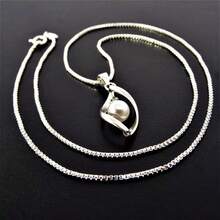 Pearl Necklace + Gift Kit + Velvet Box - 銀色 - 查看 2