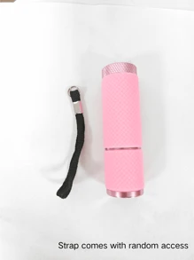 1 件 LED 美甲迷你手电筒烘烤灯速干便携式指甲油光疗灯（不含电池，随机附带表带） - 粉色 - 查看 8