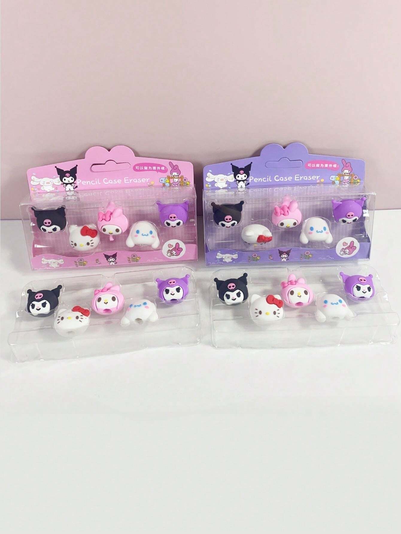 Sanrio 1pc New Cute Cartoon ThreeDimensional Design Eraser Detachable
