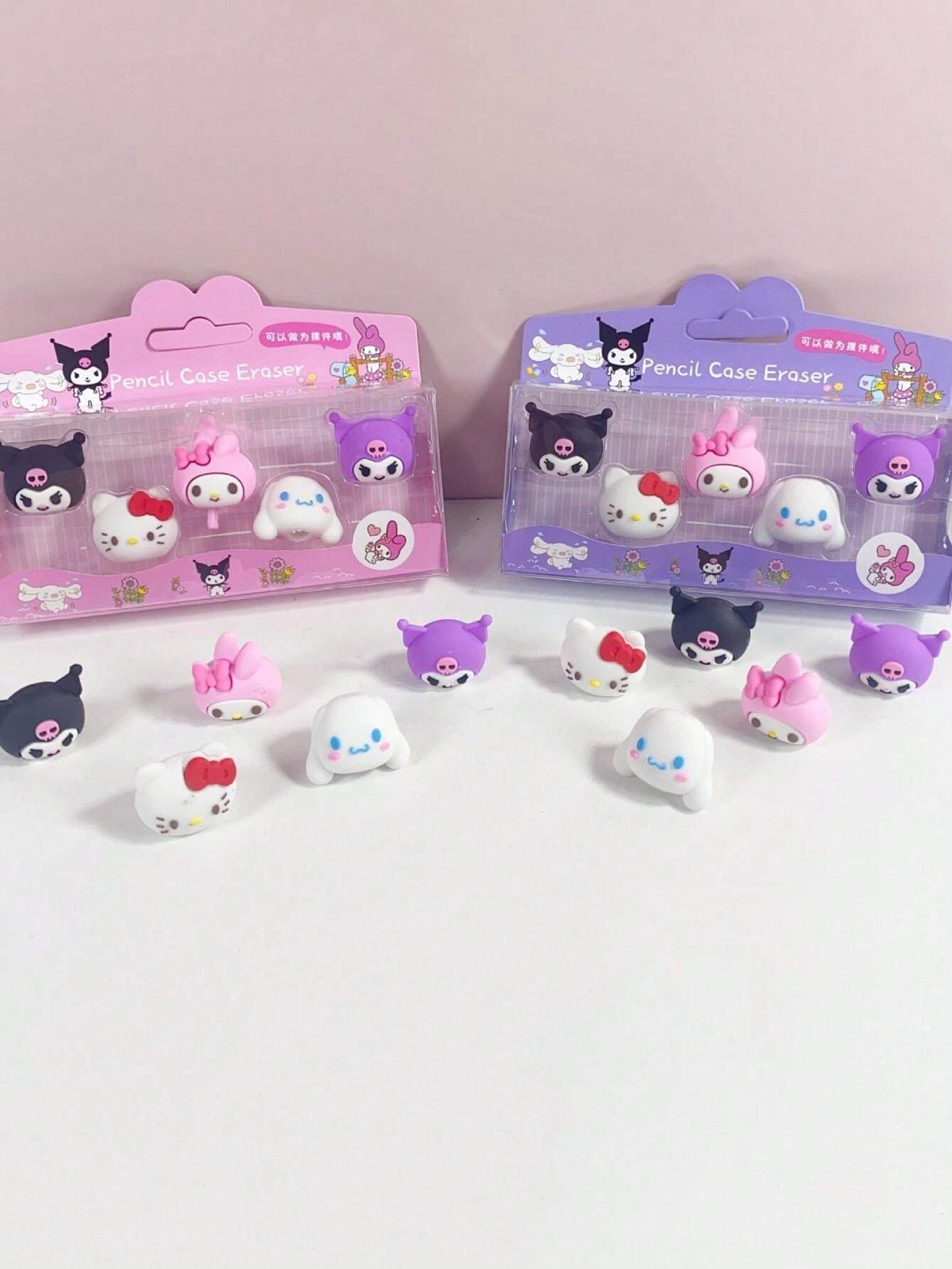 Sanrio 1pc New Cute Cartoon ThreeDimensional Design Eraser Detachable