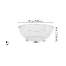 Set de 3/1 pieza Escurridor de acero inoxidable, escurridor multiusos con agujeros para lavar vegetales y arroz
