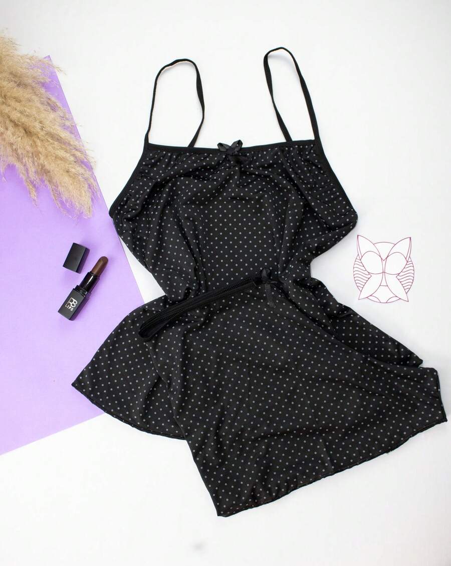 Short Doll Baby Doll Pajamas Women's Microfiber Pajamas Assorted Prints - Nhiều màu - Xem 1