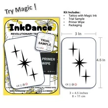 1 Set "Spark" Revolutionary Tech Tattoo, Semi-Permanent Tattoo, Temporary Tattoo, Galaxy Realistic Tattoo, Waterproof, Realistic Tattoo Effect, Plant-Based Tattoo, InkDance Durable And Realistic, X124 - Black - View 3