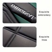 2 件通用汽车座椅套 PU 皮革座椅套垫汽车座椅保护垫适用于轿车 SUV 汽车配件（仅 2 个前座椅套） - 2pcs - 查看 9