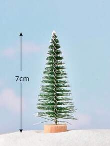 1 件微景观装饰彩色松针圣诞树雪松树圣诞装饰装饰品，迷你桌面圣诞松树装饰，创意可爱家居装饰，适合 DIY 派对和家庭节日装饰 - 橄欖綠 - 查看 26