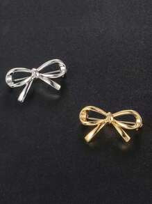 2/6 件女士优雅珍珠蝴蝶结椭圆形水晶胸针、时尚毛衣夹克开衫别针、腰领衬衫夹、时尚胸花装饰配饰 - 彩色 - 查看 16