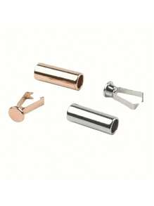 Akcesoria do torebek DIY, osłona zacisku z metalową blokadą liny - wielofunkcyjna klamra sprężynowa do toreb, kurtek, kurtek puchowych, swetrów, spodni i czapek - łatwa w użyciu, trwała - dostępna w wielu kolorach (czarny, złoty, ciemnoszary, srebrny)