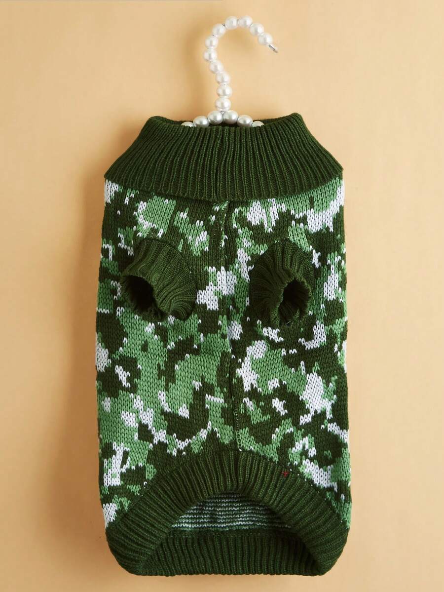 1pc Incredibly Cute Pet Dog Clothes, Autumn/Winter Knitted Turtleneck