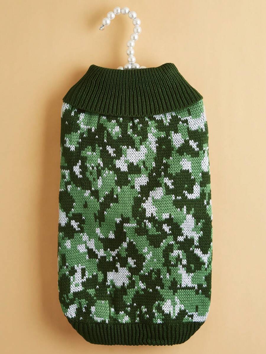 1pc Incredibly Cute Pet Dog Clothes, Autumn/Winter Knitted Turtleneck