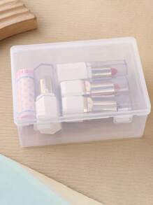 1pc Portable Accessory Jewelry Storage Box, Transparent Latch-Open Organizer For Necklaces, Bracelets, Earrings, Makeup, Suitable For Students, Home, Office Use, Gender Reveal Party, Perfect For Birthdays, Weddings, Parties, The Perfect Gift For Colleagues, Friends, And Family, Back To School