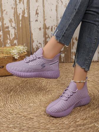 Zapatillas deportivas transpirables casuales nuevas para mujer, primavera/otoño 2025, versátiles y ligeras para correr y hacer deporte