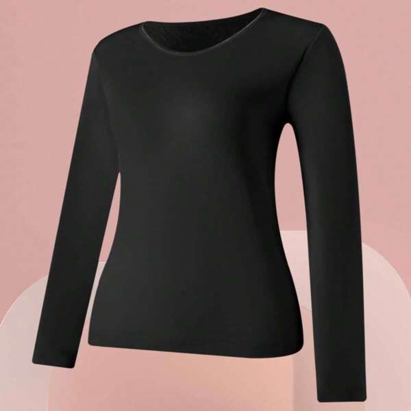 Z&D Z&D Lingerie Blusa Térmica Segunda Pele  feminina Manga Longa com Proteção Z&D02