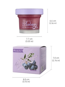 Beauty Host Exfoliante Corporal De Arandanos De 130g, Cuidado De La Piel Del Cuerpo Nutritivo E Hidratante Para Mejorar La Sequedad, Lavado Corporal Para La Exfoliación E Hidratación De Piel Del Cuerpo, Cara, Manos Y Pies - Morado - Ver 7