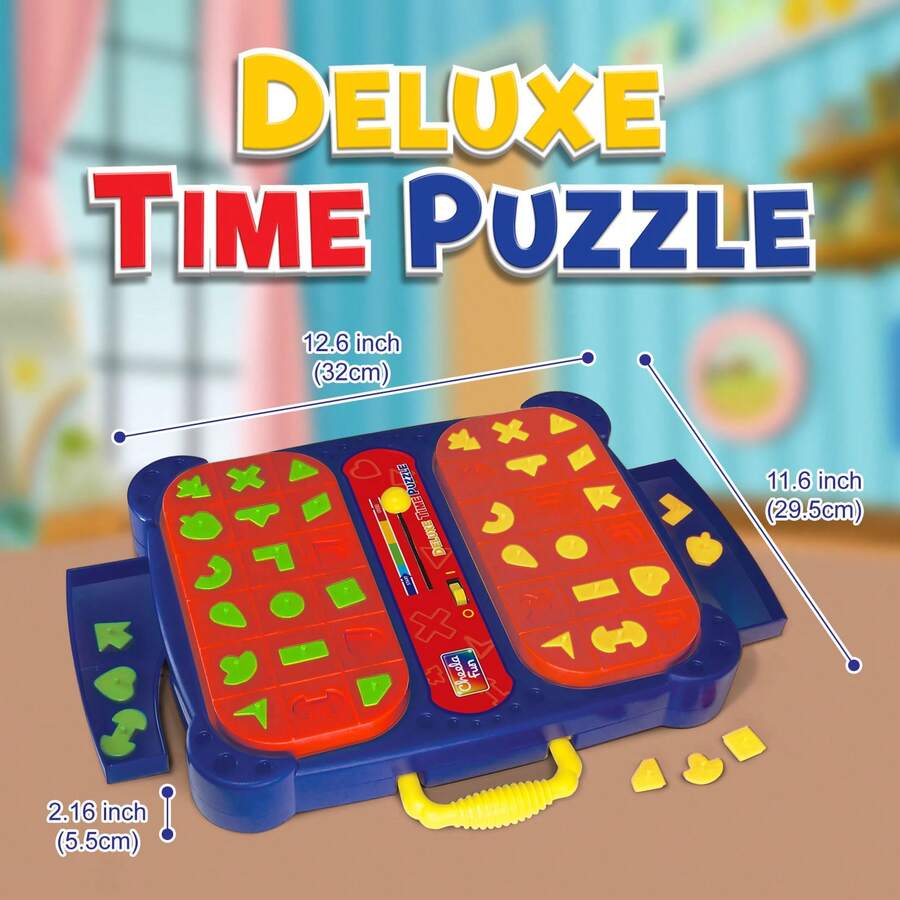 Double Using Shape Pop Up Board Game Interactive Puzzle Game For 2
