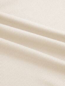 女士纯色圆领罗纹镂空长袖修身 T 恤，春/秋