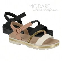 Modare Original Women's Casual Orthopedic Sandal Shiny Buckle Ultracomfort Plantar Fasciitis Spur New Release - 白色海洋極光北方 - 查看 3