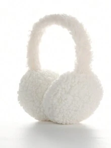 1pc Women Solid Color Fluffy Foldable All-Match Ear Muffs, Versatile And Warm - Multicolor - View 10