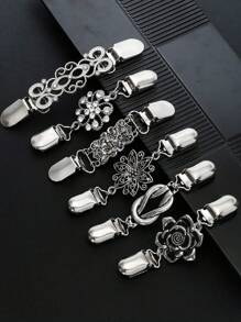Vintage Sweater Cardigan Collar Clips For Women, Waist Cincher Clips ,Dress Shirt Brooch Clips, Brooch Clips For Clothing