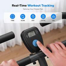 Squat Machine, 2 In 1 Squat Rowing Machine, Easy Setup & Foldable Exercise Equipment, Glute Trainer Machine, Glutes & Leg Home Workout Machine - Grey - View 8