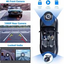 Wireless Apple Carplay Screen For Car 4K Dash Cam, 9" Portable Apple Carplay & Android Auto Car Stereo, With 1080p Backup Camera, GPS Navigation/Mirror Link/Voice Control//Bluetooth - 九寸-黑色 - 查看 6