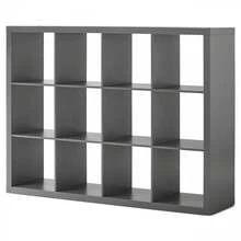 12-Cube Storage Organizer, Solid Black - 灰色 - 查看 1