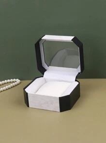 1pc Acrylic Octagonal Watch Display Storage Box, Without Watch - Multicolor - View 10