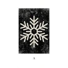 1PC Black And White Tree Farmhouse Snow Minimalist Posters And Prints Canvas Murals Home Living Room Bedroom Decoration Gifts For People No Frame Home Decor Christmas Decorations Christmas
