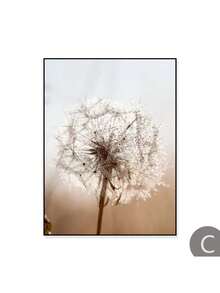 1 件花卉鹿芦苇蒲公英北欧自然风景米色墙壁海报装饰帆布印刷艺术画客厅图片无框 - 彩色 - 查看 23