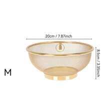 Set de 3/1 pieza Escurridor de acero inoxidable, escurridor multiusos con agujeros para lavar vegetales y arroz