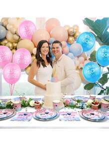 10/20pcs It's A Boy Girl Balloons, 12inch Light Blue Pink Latex Balloons For Baby Shower Birthday Party Supply Docarations - Multicolor - View 5