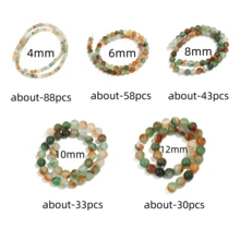 1 hạt đá mã não công tự nhiên 4/6/8/10/12mm, hạt rời thủ công DIY thời trang thích hợp để làm vòng tay, vòng cổ, đồ trang sức, dây đeo điện thoại, móc chìa khóa, hạt số lượng lớn - Đá mã não con công - Xem 12