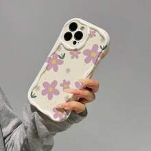 花朵图案防摔手机保护壳 适用于 iPhone 15/15 Pro/15 Plus/15 Pro Max - 彩色 - 查看 1