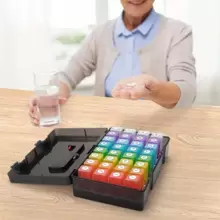 Monthly Pill Organizer 2 Times A Day, 30 Day Pill Organizer 2 Times A Day, Monthly Pill Organizer 2X A Day With A Pill Box