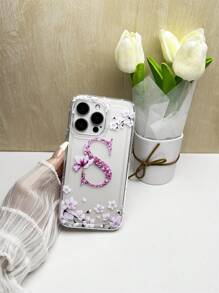 Bộ 5 sản phẩm - Ốp lưng điện thoại + Cáp dữ liệu + Bộ bảo vệ bộ chuyển đổi sạc nhanh, họa tiết chữ A-S màu hồng, tương thích với iPhone 7/8/7p/8p/X/Xs/Xr/Xsmax/11/11pro/11promax/12/12pro/12promax/12MINI/13/13pro/13promax/13MINI/14/14pro/14plus/14promax/15/15pro/15plus/15promax - Nhiều màu - Xem 4