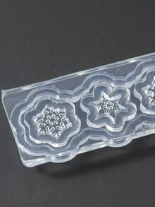 FULL BEAUTY 1 khuôn silicon hình bông tuyết Giáng sinh, dụng cụ tự làm móng mini, phụ kiện trang trí móng tay mùa đông. - Trong sáng - Xem 4