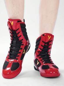 21 cm hohe Wrestlingschuhe für Herren, MMA-Boxschuhe, Trainingsstiefel, Muay Thai Kickboxschuhe
