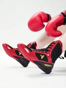 21 cm hohe Wrestlingschuhe für Herren, MMA-Boxschuhe, Trainingsstiefel, Muay Thai Kickboxschuhe