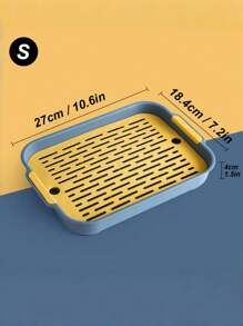 1 件双层镂空设计兔子猫砂盆，易于清洁的小型宠物厕所托盘适用于宠物兔子、仓鼠角落厕所盒清洁用品 - 彩色 - 查看 11