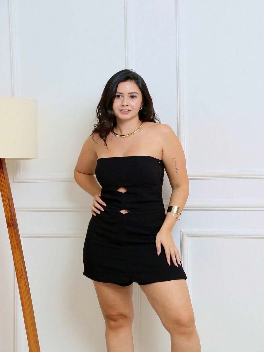 LORY SHORT OVERALL - 珊瑚粉 - 查看 1