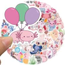 50pcs Cartoon Axolotl Salamander Doodle Stickers,Waterproof For Luggage,Guitar DIY,Popular Cross-Border Product,Axolotl,Stickers,Axolotl Stickers,Axolotl,Stickers,Axolotl Kids,Axolotl,Stickers,Dandys World - Default - View 4