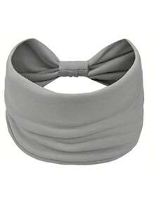 1 件男女通用宽弹性头带，纯色运动瑜伽跑步健身吸汗带