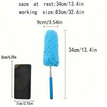 採購,1 件超細纖維除塵刷,可伸縮手持撣子,靜電吸收,輕鬆除塵,防刮保護撣子刷,適用於家用空調、汽車、廚房、浴室清潔、家用清潔工具 - 彩色 - 查看 2