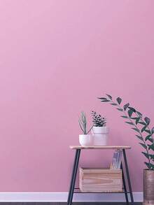 1 tờ giấy dán tường tự dính màu hồng dùng cho tủ, bàn, ghế, cải tạo nền phòng - Hồng - Xem 2