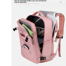 Viral Backpack Laptop Travel School Waterproof Business Notebook Waterproof Tennis Storage-WP - Màu be - Xem 4