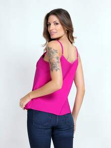 Plain Women's Tank Top - Màu tím hoa cà - Xem 4