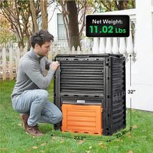 VIVOSUN Compost Bin 80Gal/300L Outdoor Composter Large Capacity Fertile Soil - 1 - View 11