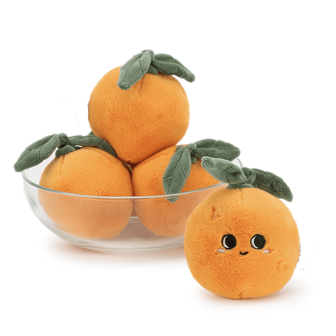 1 Pieza Mochila colgante en forma de juguete de peluche de naranja de la serie de frutas para decoración de fiesta
