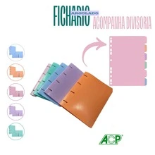 Ring Binder Notebook With 6 Dividers A4 Pastel Colors University ACP - 紫丁香色 - 查看 4
